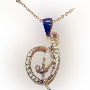 Fancy “S” Pendant Necklace